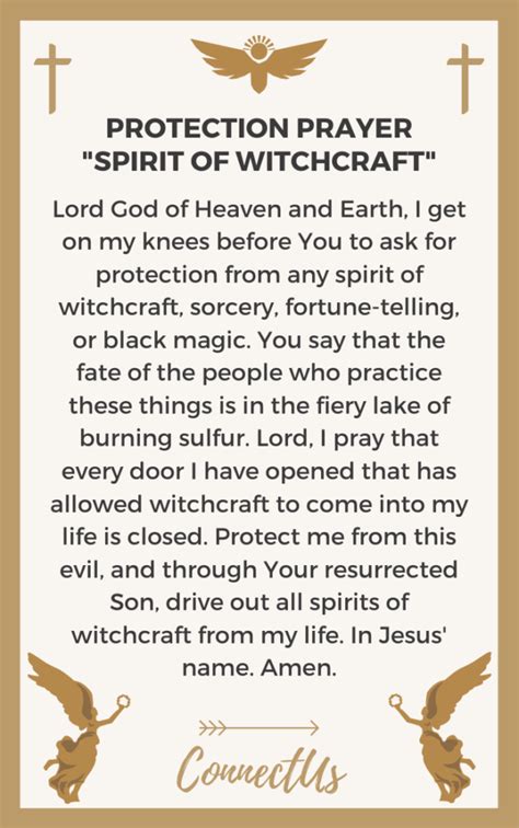Prayet to get rid of witchcrsft